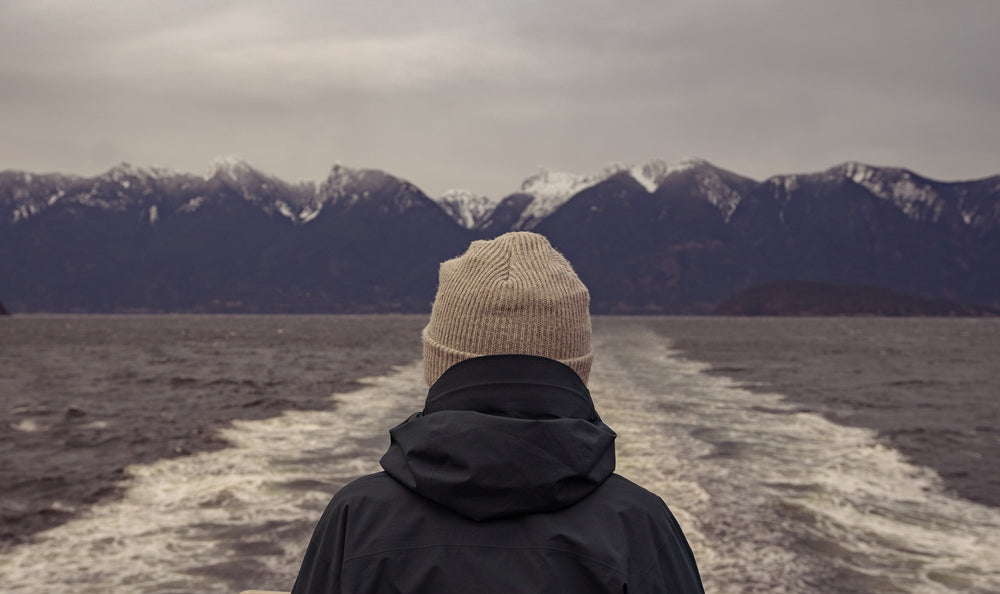 looking out from a boat