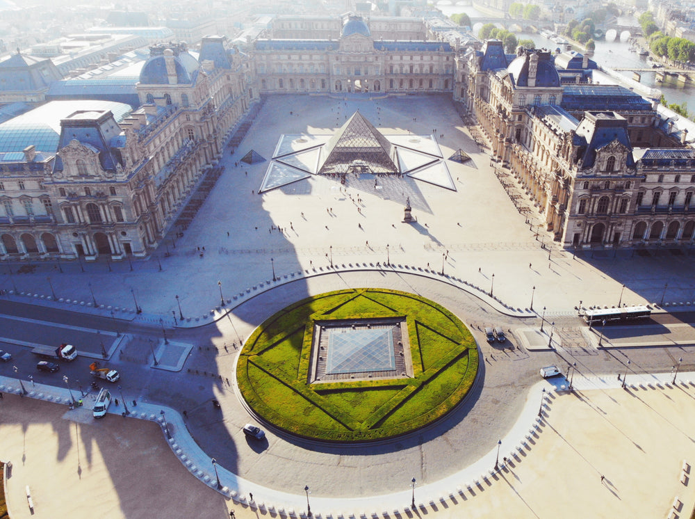 louvre courtyard paris france