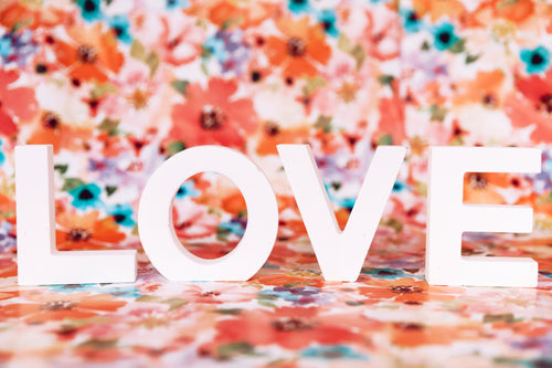 love letters in florals