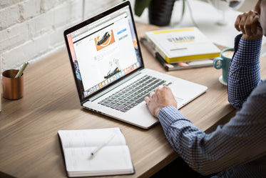 Picture of Macbook Air On Desk - Free Stock Photo