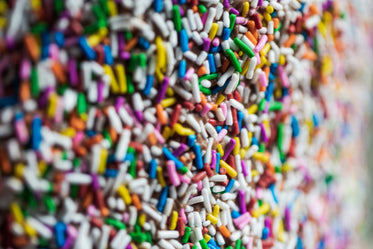 macro image of cake sprinkles