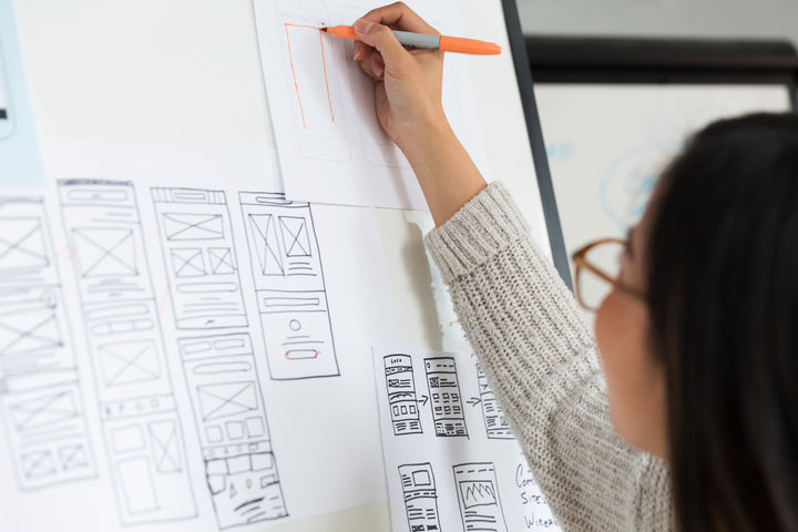 Sketching mobile wireframes