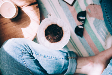 making coffee in a cozy home