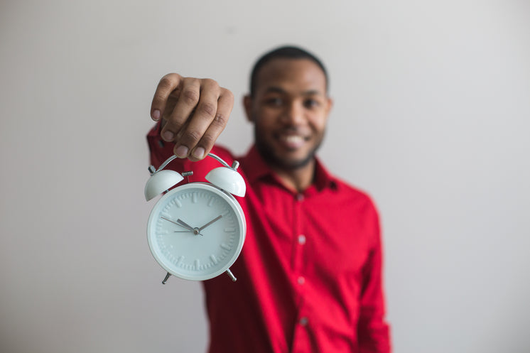 Man Holding Clock Forward