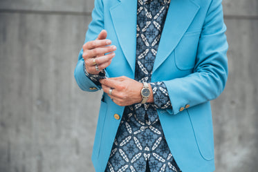 man in french cuff fashion