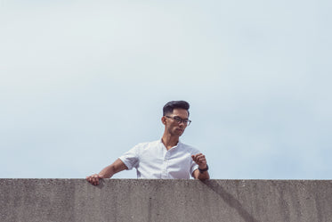 man in summer fashion and glasses