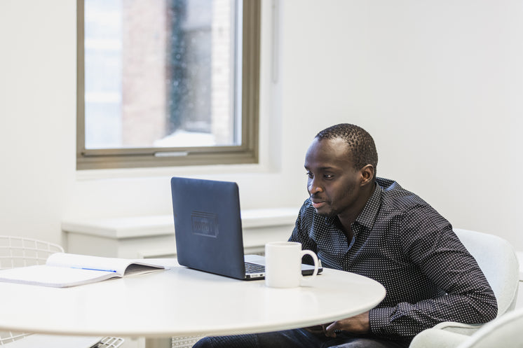 Man Watches Laptop