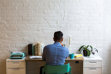 man working in modern office