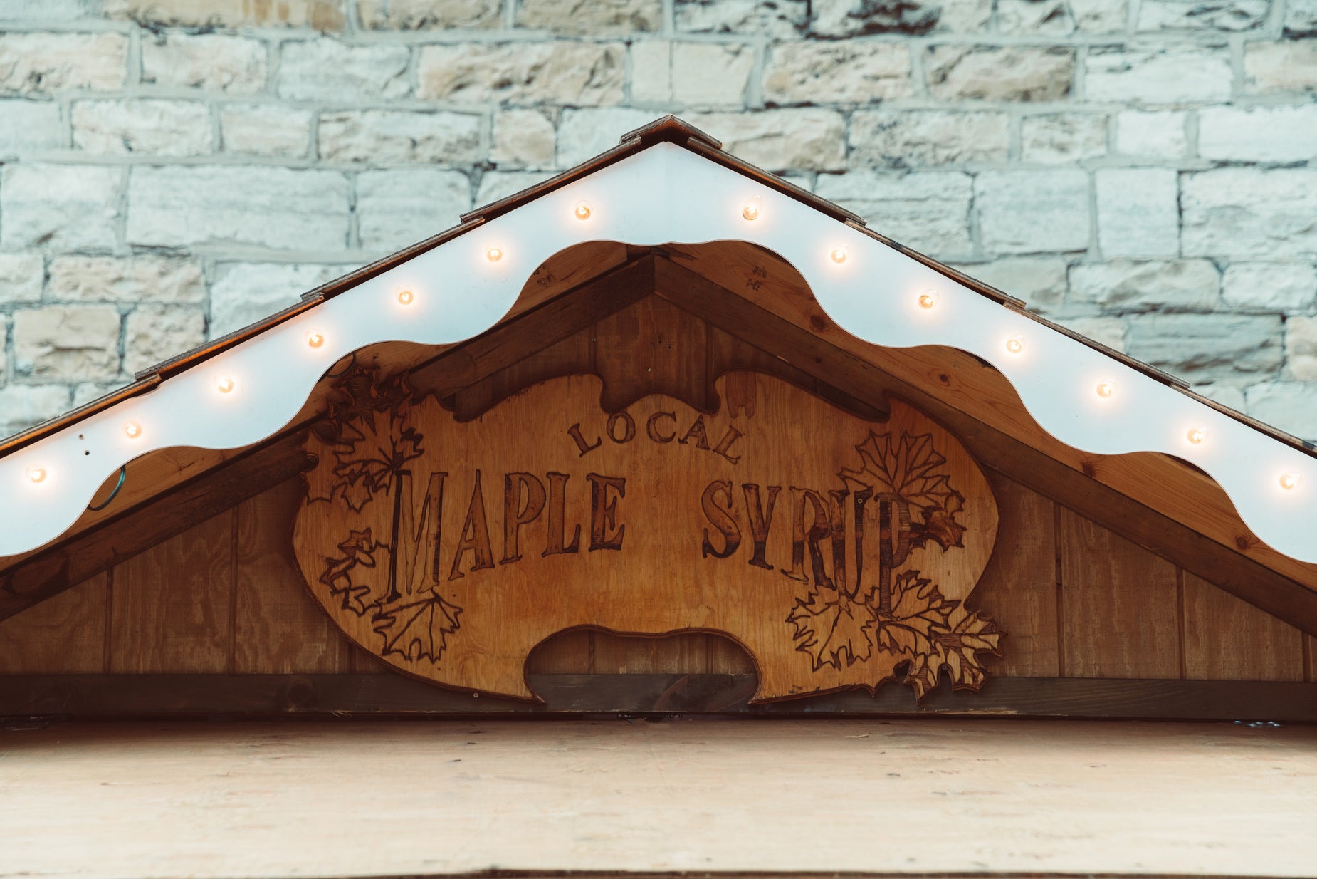 Browse Free HD Images of Maple Syrup Wooden Sign