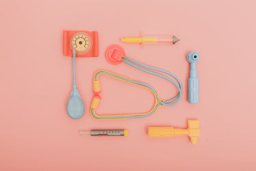 medical toy flatlay