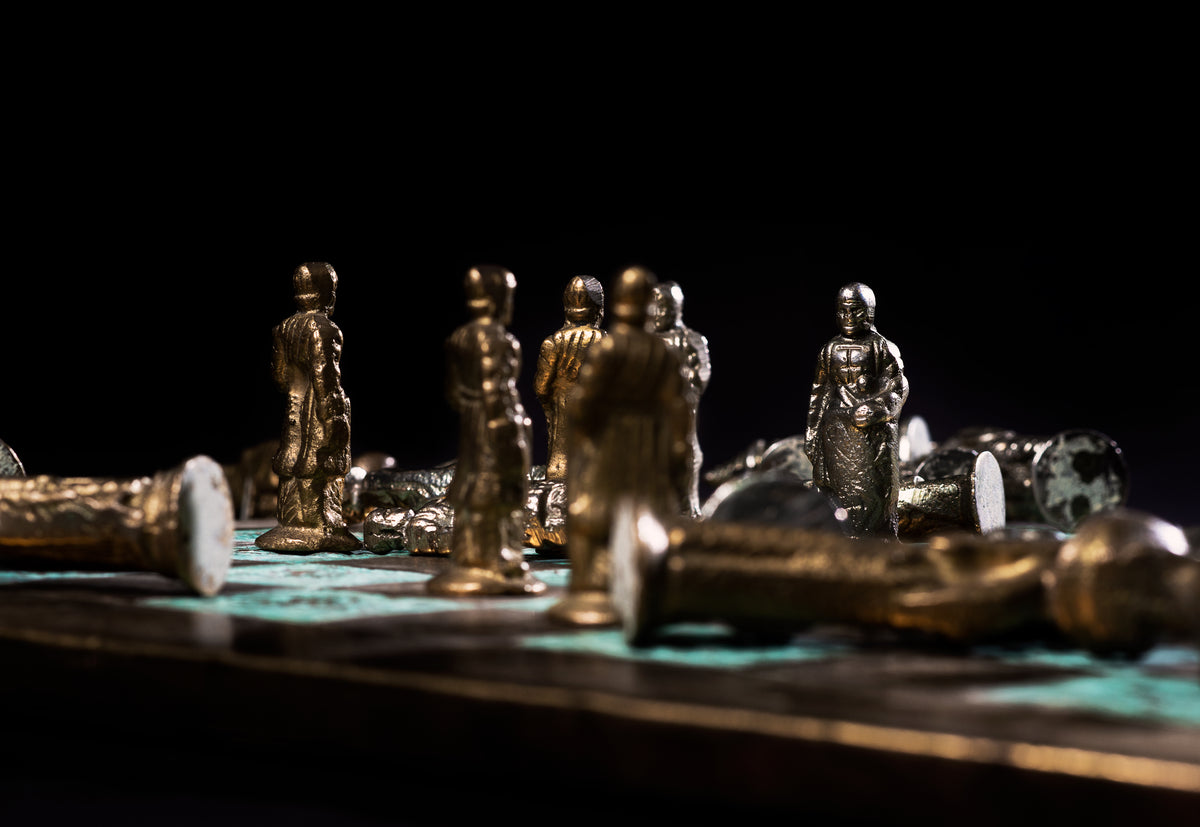 meeting of pawns in chess game