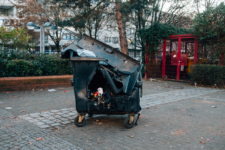 Melted Trash Bin