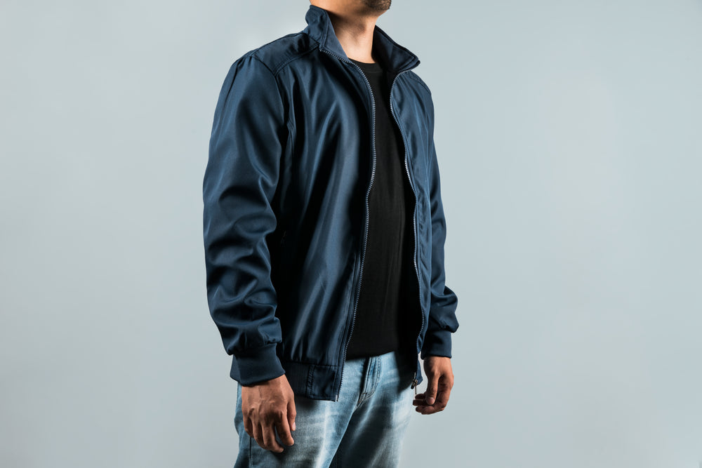 mens outerwear in navy