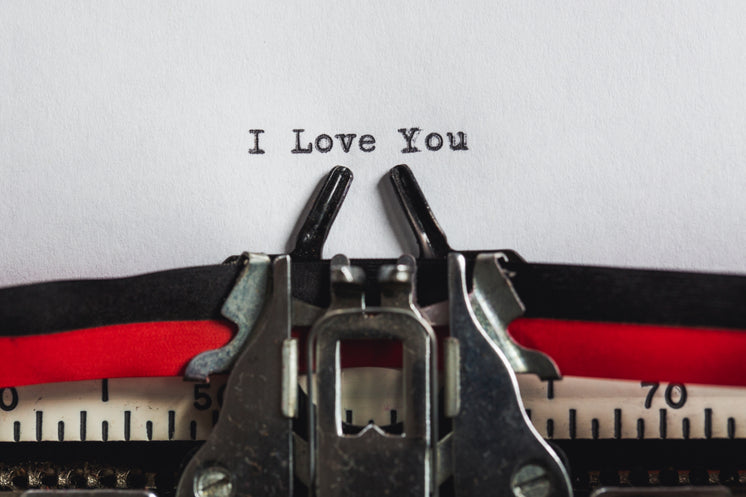 Message Of Love On Typewriter