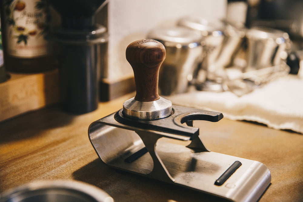 metal coffee tamp