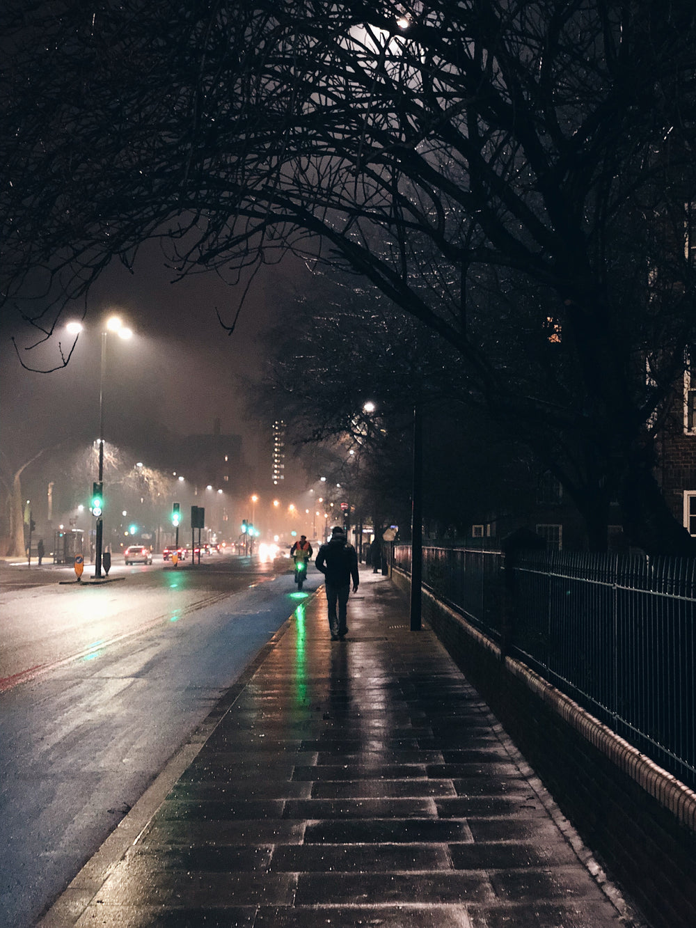 midnight stroll through the city
