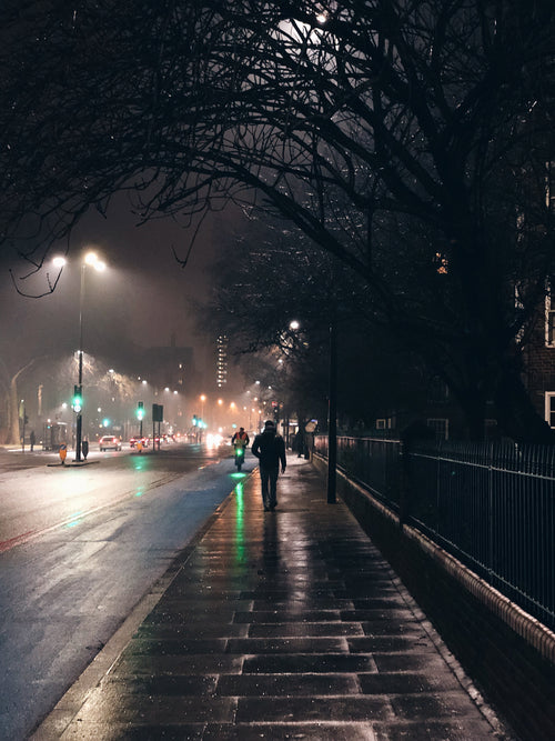 midnight stroll through the city