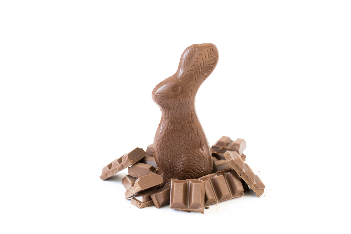 牛奶巧克力复活节兔子