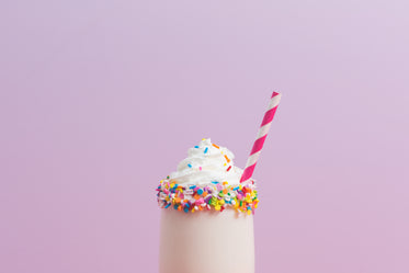 milkshake on pink