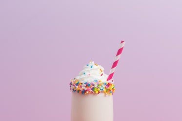 milkshake on pink
