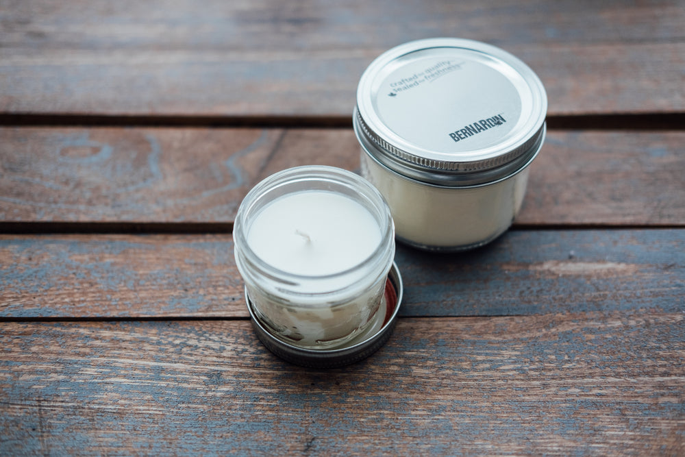 mini mason jar candle