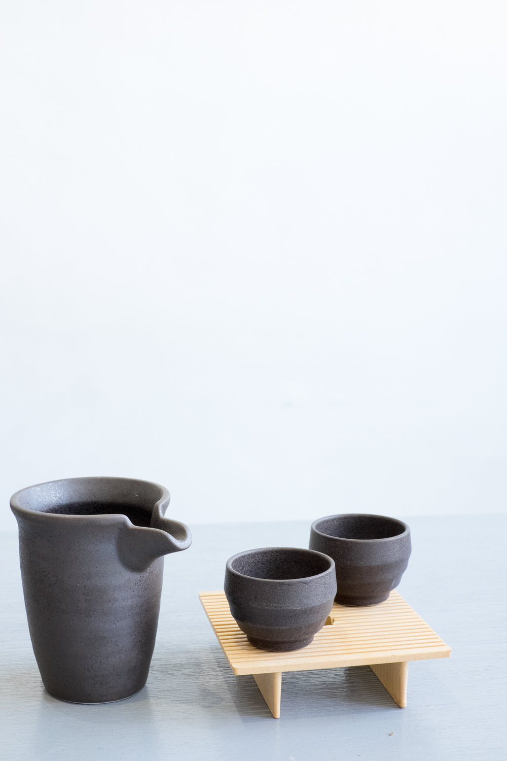 minimalist pitcher and cup set