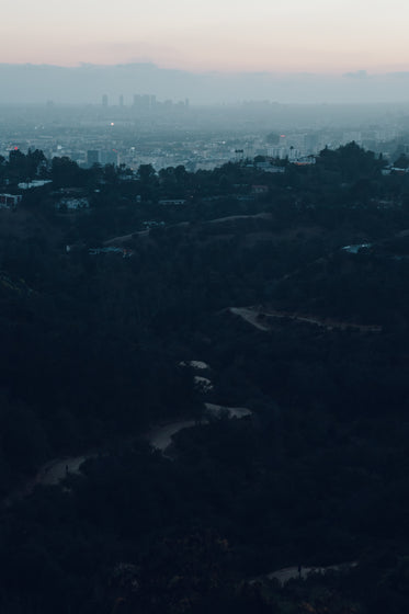 misty sunrise through the valley roads