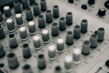 mixing board black and white