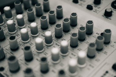 mixing board black and white