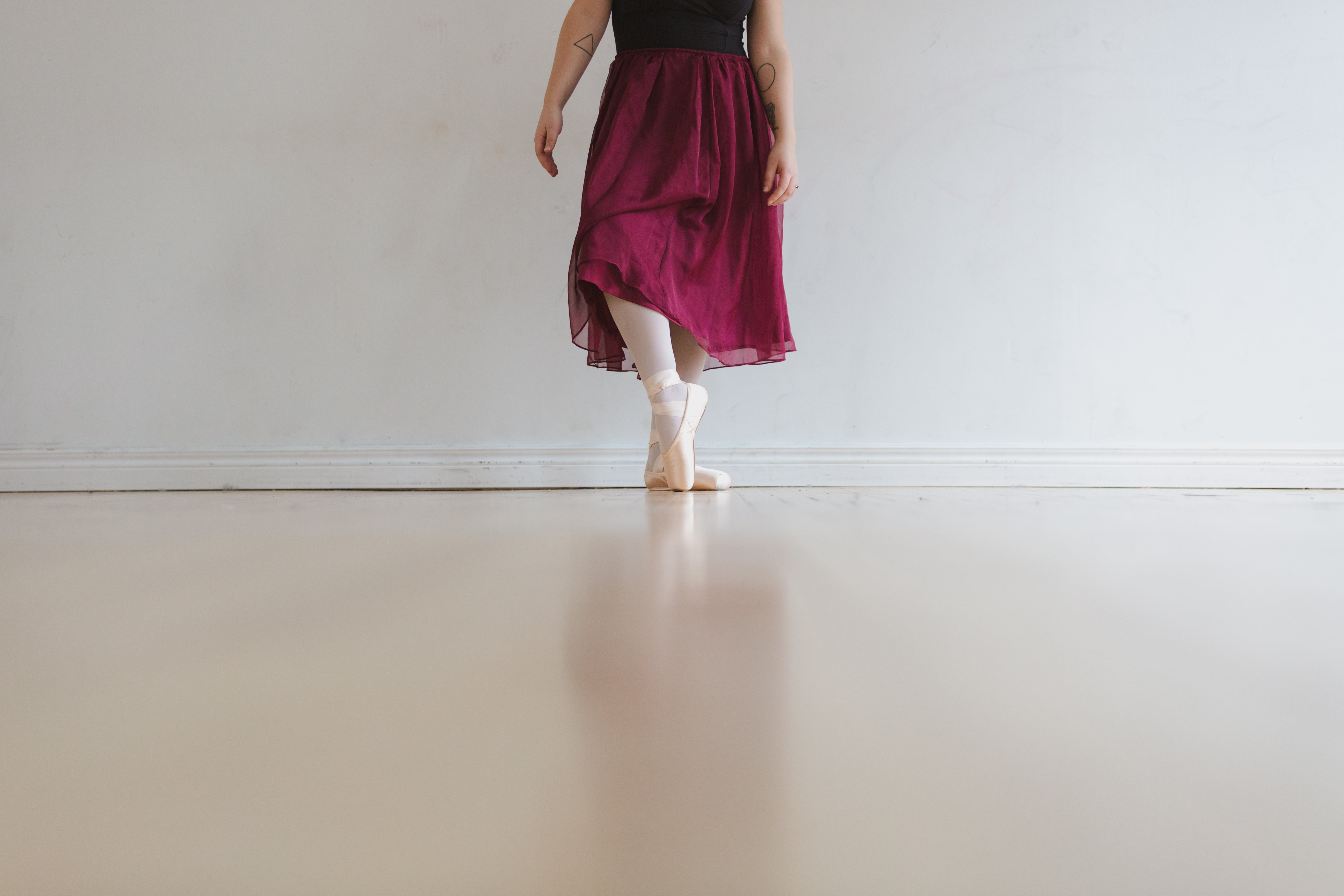 A Preteen Ballerina In Different Dance Poses