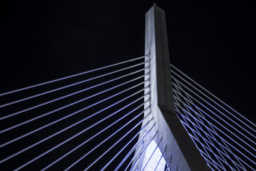 modern bridge at night