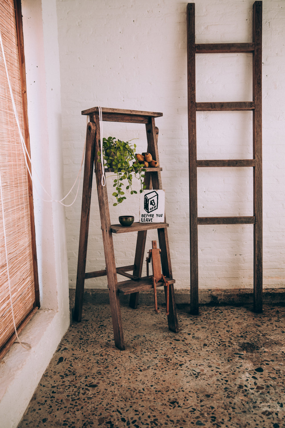 modern ladder shelf