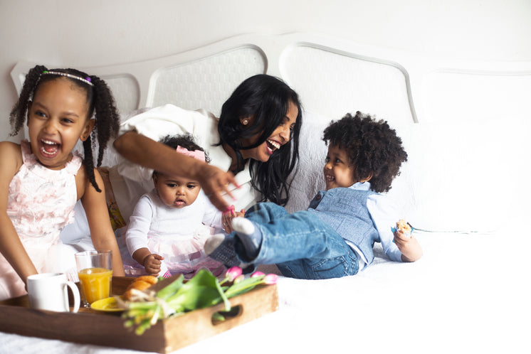 Mom And Children Laughing Mothers Day