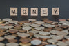 money wood tiles with coins