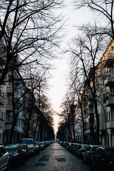 morning street photos on narrow street