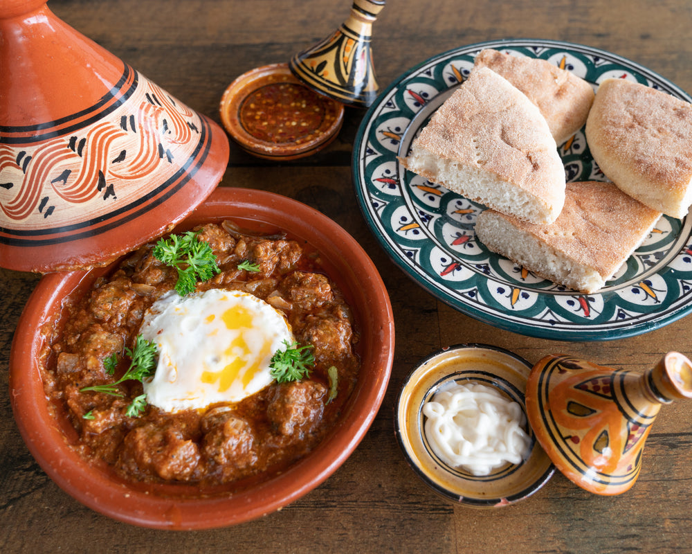 moroccan meal in tagine