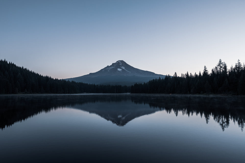 mount hood oregon at dusk