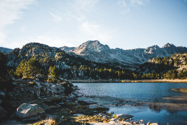 mountain lake in andorra