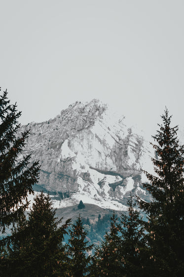 mountain melts into sky