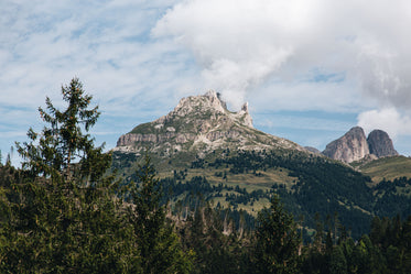 mountain on a cloudy day