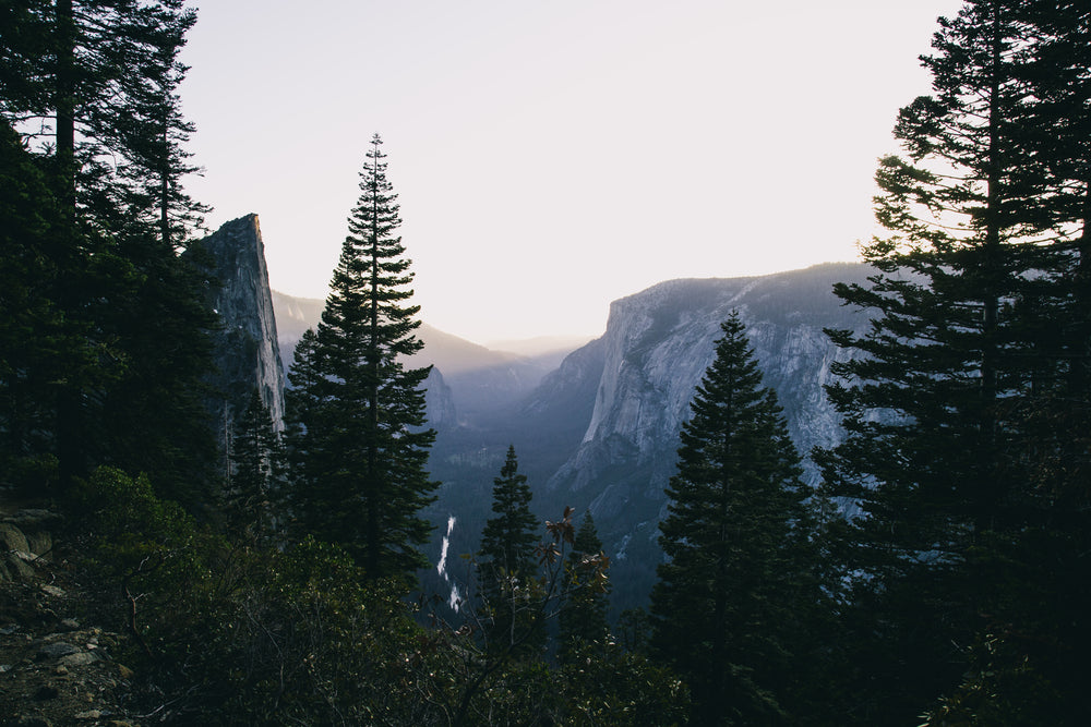 mountain range yosemite park california