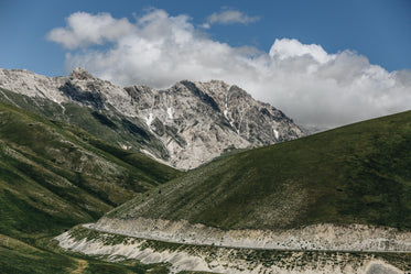 mountains bend roads