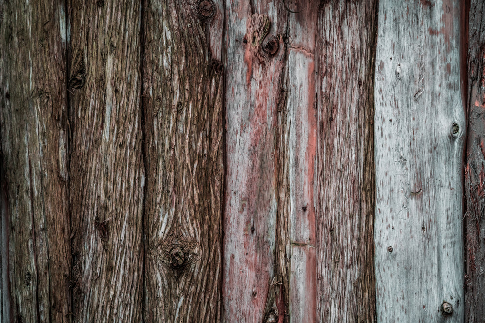 natural wood fence