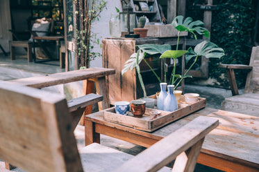 natural wooden dining