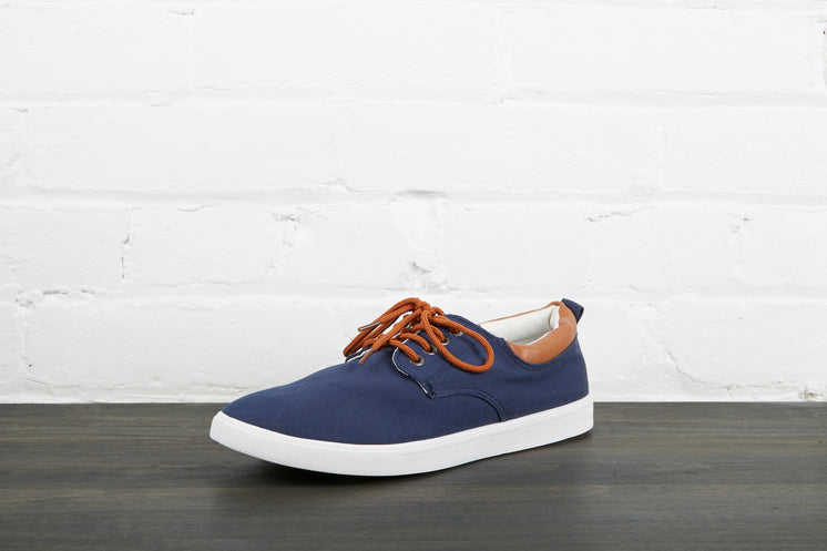 Navy Blue Skate Shoe Left