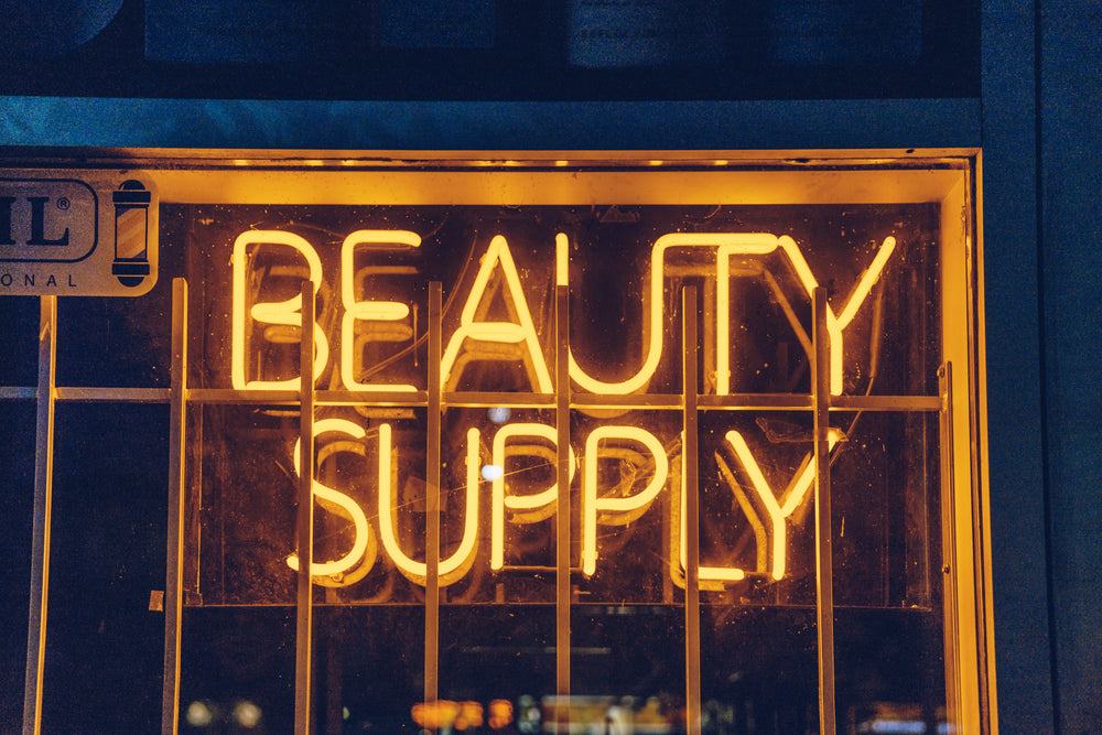 neon beauty sign