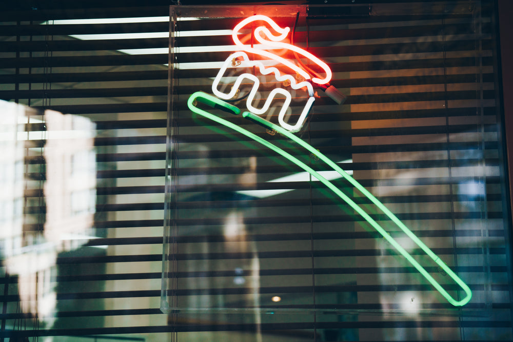 neon toothbrush light