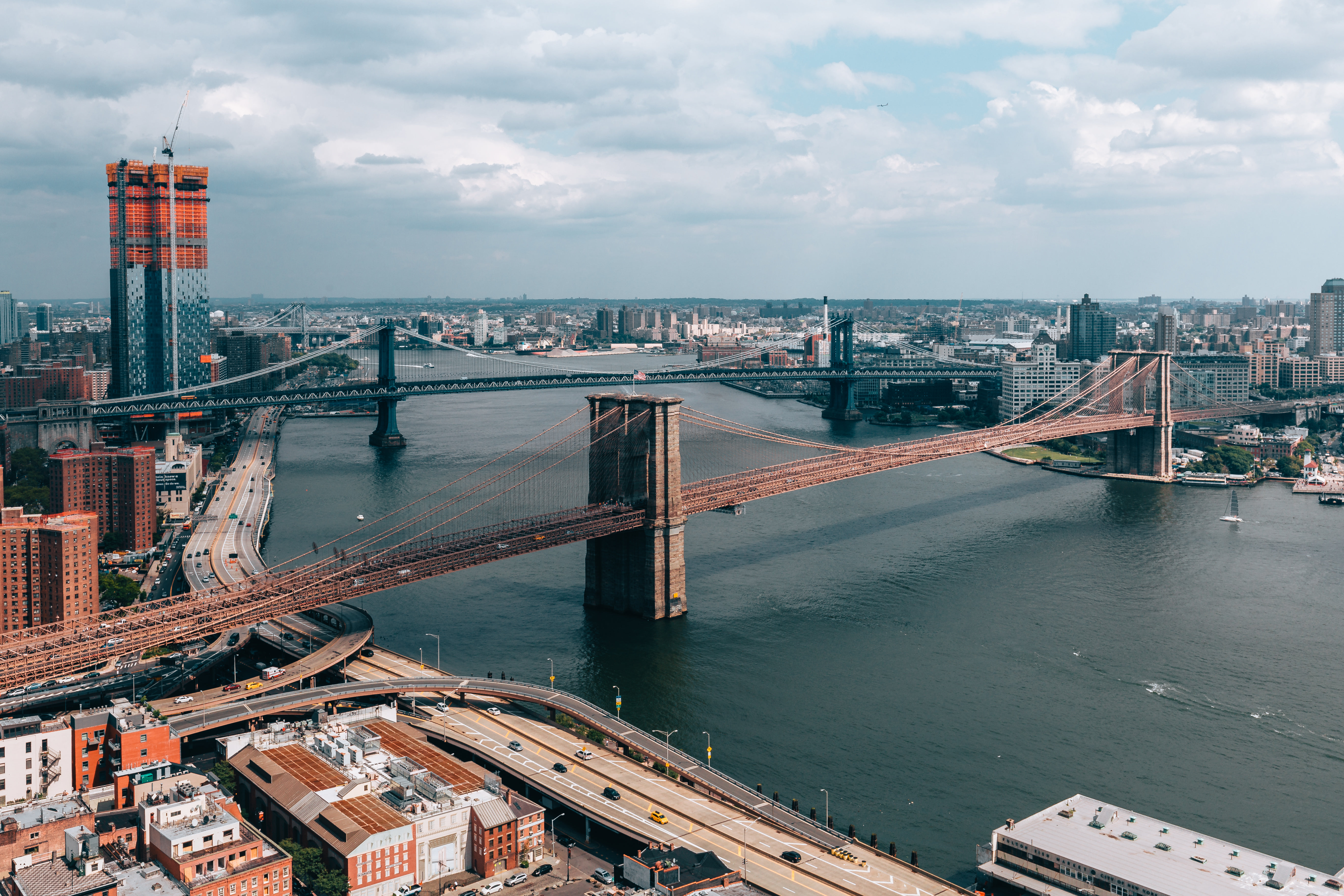 Free Stock Photo of New York Bridges From Above — HD Images