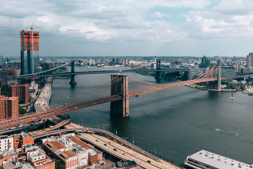 new york bridges from above