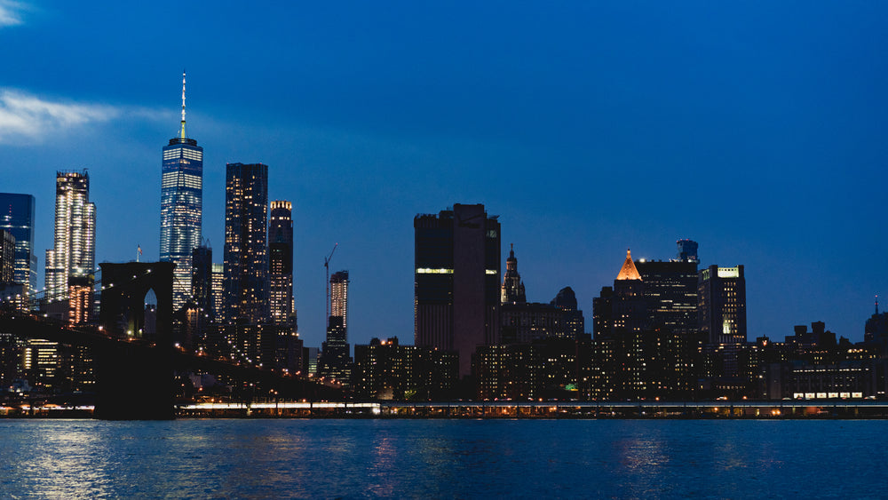 new york night skyline